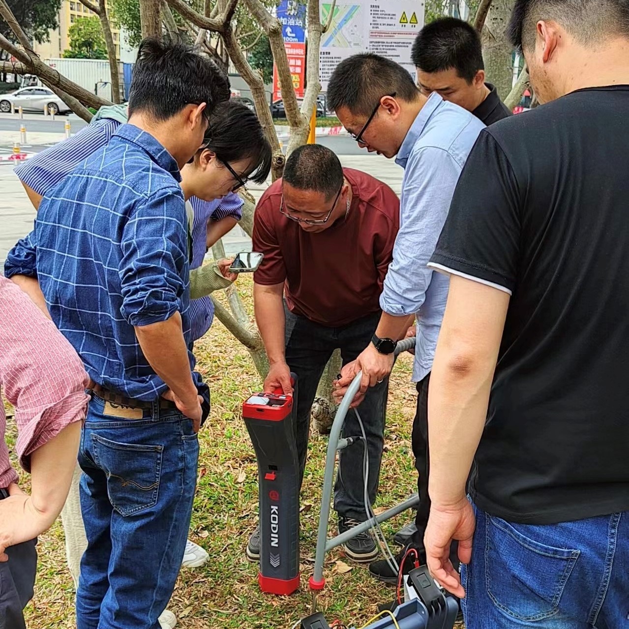 金属管线探测仪现场案例